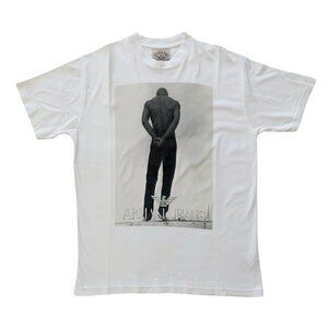 Vintage 1990s Armani Jeans White Graphic T-shirt Men's Unisex Size L